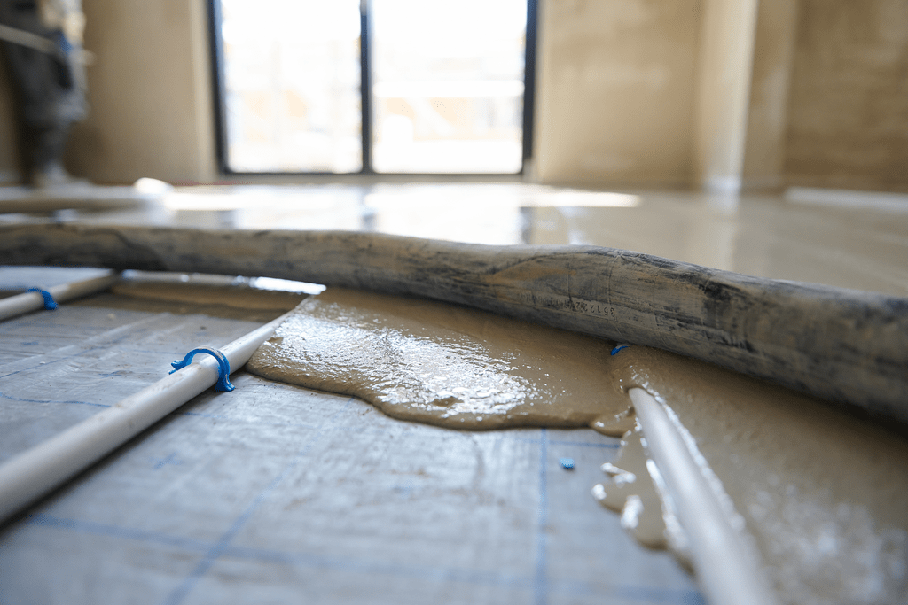 Muebo AG Mübo AG Würenlingen Unterlagsboden Unterlagsböden Cementestrich Céline Mülli Reto Mülli Boden Döttingen Baden Endingen Nussbaumen Untersiggenthal Bauleitung Porjektmanagement Immobilien Wohnung Estrich Calciumsulfat Fliessestrich Villigen Elvira Mülli Zement